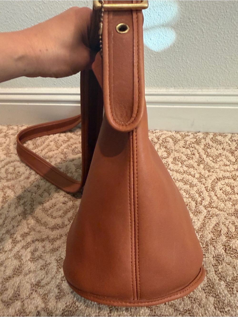 COACH 90’s Vintage Duffle in British Tan EXCELLENT - Picture 10 of 16